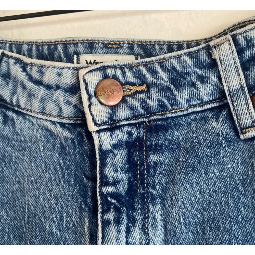 Wrangler Westward High Rise Bootcut Jeans Blue Two Tone Color Block 31x30 - Picture 6 of 16
